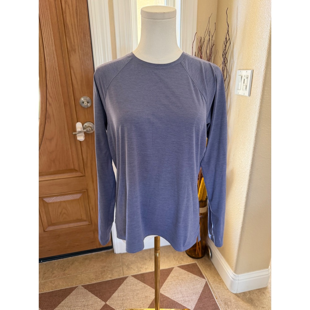 REI Co-op Womens Medium Blue Long Sleeve Active Hiking Performance Shirt